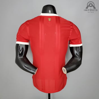 Camisa Manchester United I 21/22 Versão Jogador + Personalização Grátis