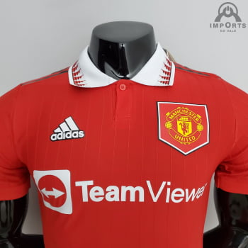 Camisa Manchester United I 22/23 Versão Jogador + Personalização Grátis