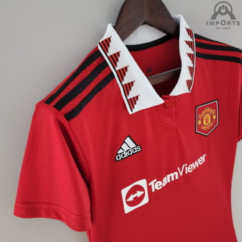 Camisa Manchester United I 22/23 Versão Feminina + Personalização Grátis