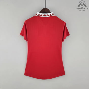 Camisa Manchester United I 22/23 Versão Feminina + Personalização Grátis