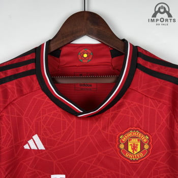 Camisa Manchester United I 23/24 Versão Feminina + Personalização Grátis 