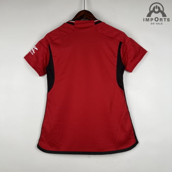 Camisa Manchester United I 23/24 Versão Feminina + Personalização Grátis 