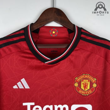 Camisa Manchester United I 23/24 Versão Torcedor + Personalização Grátis