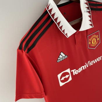 Camisa Manchester United l 22/23 Versão Torcedor + Personalização Grátis 