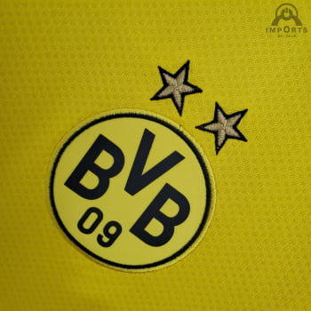Camisa Borussia Dortmund I 21/22 Versão Torcedor Manga Longa + Personalização Grátis Camisa Borussia Dortmund I 21/22 Versão Torcedor Manga Longa + Personalização Grátis