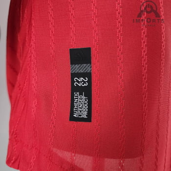 Camisa Manga Longa Manchester United l 22/23 Versão Jogador + Personalização Grátis