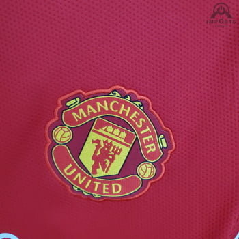 Camisa Manga Longa Manchester United I 21/22 Versão Torcedor + Personalização Grátis Camisa Manga Longa Manchester United I 21/22 Versão Torcedor + Personalização Grátis