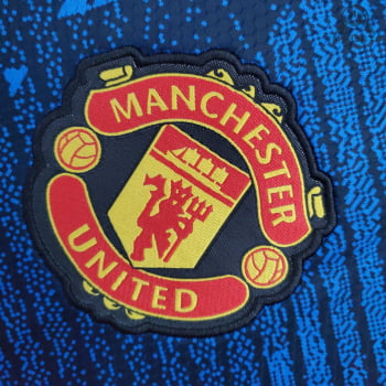 Camisa Manga Longa Manchester United II 21/22 Versão Torcedor + Personalização Grátis Camisa Manga Longa Manchester United II 21/22 Versão Torcedor + Personalização Grátis