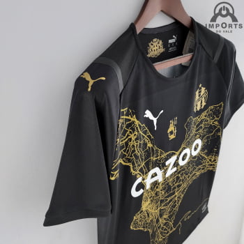 Camisa Olympique de Marseille 22/23 Versão Torcedor Ed. Especial Preta + Personalização Grátis