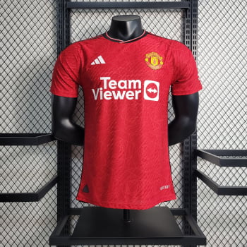 Camisa Manchester United I 23/24 Versão Jogador + Personalização Grátis