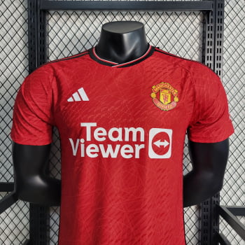 Camisa Manchester United I 23/24 Versão Jogador + Personalização Grátis