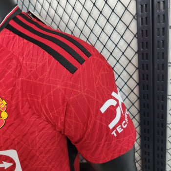 Camisa Manchester United I 23/24 Versão Jogador + Personalização Grátis