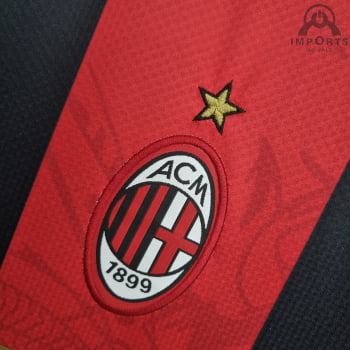 Camisa Milan 22/23 Versão Torcedor + Personalização Grátis - Clássica
