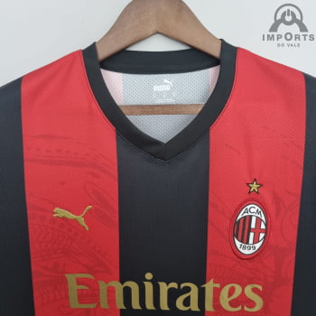 Camisa Milan 22/23 Versão Torcedor + Personalização Grátis - Clássica
