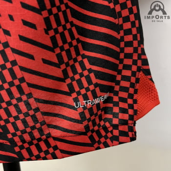 Camisa Milan 23/24 Versão Jogador Ed. Especial Vermelha + Personalização Grátis