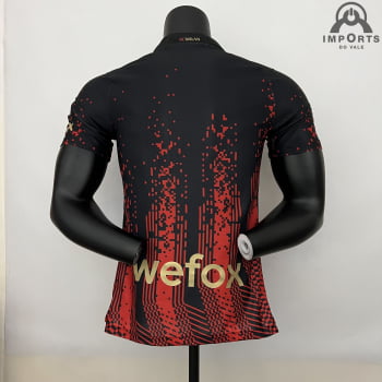 Camisa Milan 23/24 Versão Jogador Ed. Especial Vermelha + Personalização Grátis