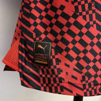 Camisa Milan 23/24 Versão Jogador Ed. Especial Vermelha + Personalização Grátis