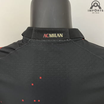 Camisa Milan 23/24 Versão Jogador Ed. Especial Vermelha + Personalização Grátis