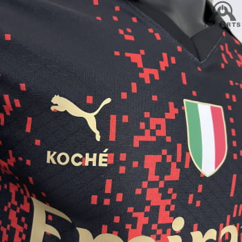 Camisa Milan 23/24 Versão Jogador Ed. Especial Vermelha + Personalização Grátis