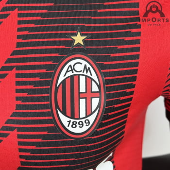 Camisa Milan I 23/24 Versão Jogador + Personalização Grátis