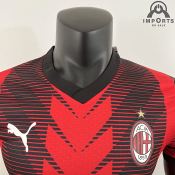 Camisa Milan I 23/24 Versão Jogador + Personalização Grátis