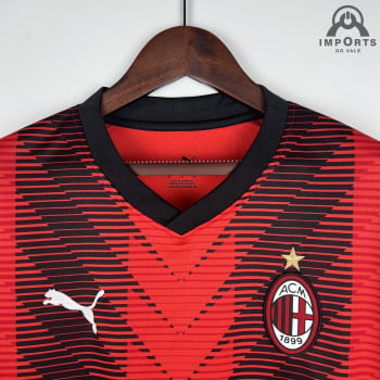 Camisa Milan I 23/24 Versão Torcedor + Personalização Grátis