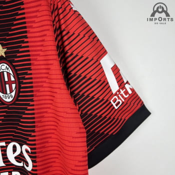 Camisa Milan I 23/24 Versão Torcedor + Personalização Grátis