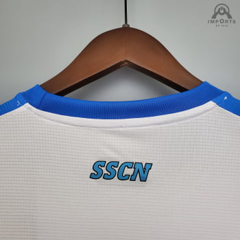 Camisa Napoli 21/22 Ed. Comemorativa Versão Torcedor + Personalização Grátis - Branco