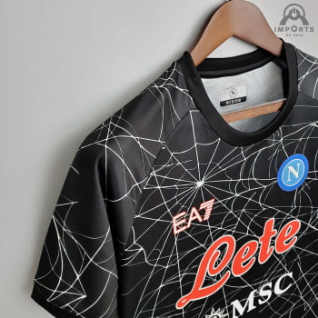 Camisa Napoli 21/22 Ed. Especial Halloween Versão Torcedor + Personalização Grátis