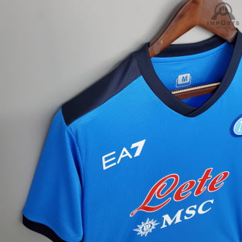 Camisa Napoli I 21/22 Versão Torcedor + Personalização Grátis
