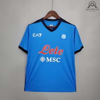 Camisa Napoli I 21/22 Versão Torcedor + Personalização Grátis