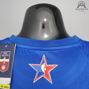 Camisa NBA American All-Star Blue Jersey + Personalização Grátis