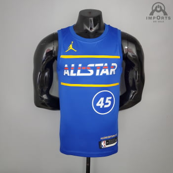 Camisa NBA American All-Star Blue Jersey + Personalização Grátis
