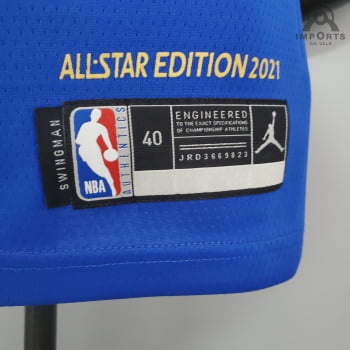 Camisa NBA American All-Star Blue Jersey + Personalização Grátis