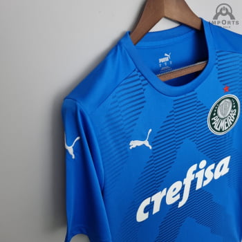 Camisa Palmeiras 22/23 Goleiro Personalização Grátis - Azul