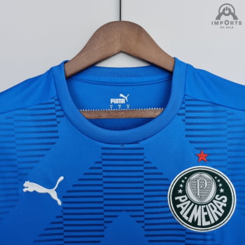 Camisa Palmeiras 22/23 Goleiro Personalização Grátis - Azul
