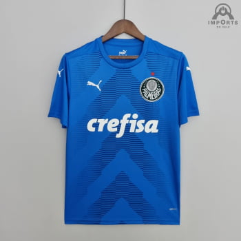 Camisa Palmeiras 22/23 Goleiro Personalização Grátis - Azul