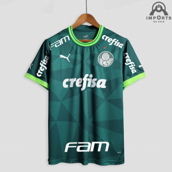 Camisa Palmeiras I 23/24 Versão Torcedor + Patrocínios + Patchs + Personalização Grátis