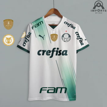 Camisa Palmeiras II 23/24 Versão Torcedor + Patrocínios + Patchs + Personalização Grátis 