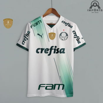 Camisa Palmeiras II 23/24 Versão Torcedor + Patrocínios + Patchs + Personalização Grátis 