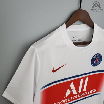Camisa Paris Saint-Germain (PSG) 21/22 Treino - Branco/azul