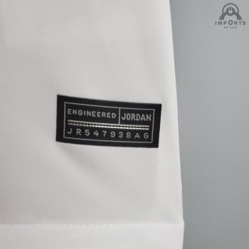 Camisa Paris Saint-Germain (PSG) 21/22 Treino - Branco/listrada