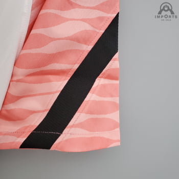 Camisa Paris Saint-Germain (PSG) 21/22 Treino - Branco/rosa bebê