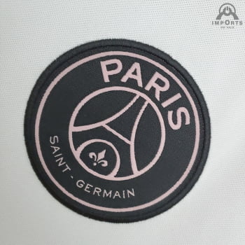 Camisa Paris Saint-Germain (PSG) 21/22 Treino - Branco/rosa bebê