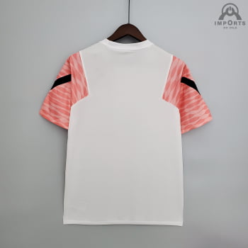 Camisa Paris Saint-Germain (PSG) 21/22 Treino - Branco/rosa bebê