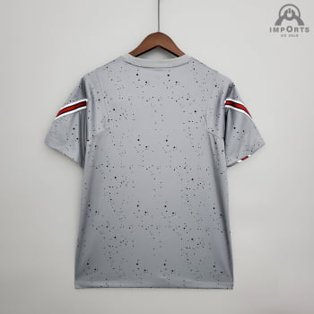 Camisa Paris Saint-Germain (PSG) 21/22 Treino - Cinza