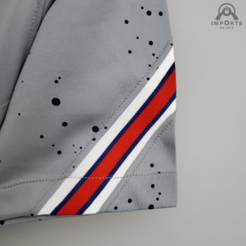Camisa Paris Saint-Germain (PSG) 21/22 Treino - Cinza