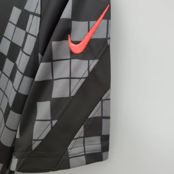Camisa Paris Saint-Germain (PSG) 21/22 Treino - Preto/cinza