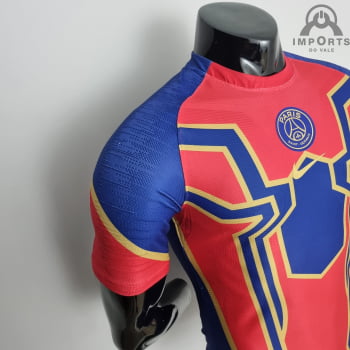 Camisa Paris Saint-Germain 22/23 Edição Especial Homem-Aranha Versão Jogador + Personalização Grátis