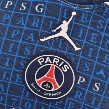 Camisa Paris Saint-Germain 22/23 Versão Jogador Ed. Concept Branca e Azul  + Personalização Grátis 